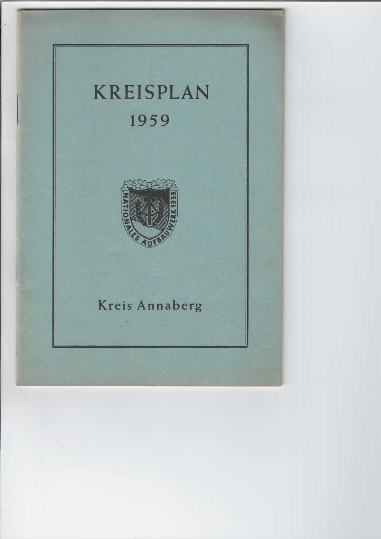   Kreisplan 1959 - Kreis Annaberg. 