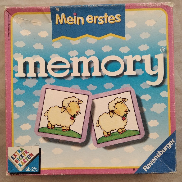 Ravensburger 212019: Mein erstes memory - 12 Bildpaare, extra dicke Kartonkarten [Legespiel]. Achtung: Nicht geeignet für Kinder unter 3 Jahren.