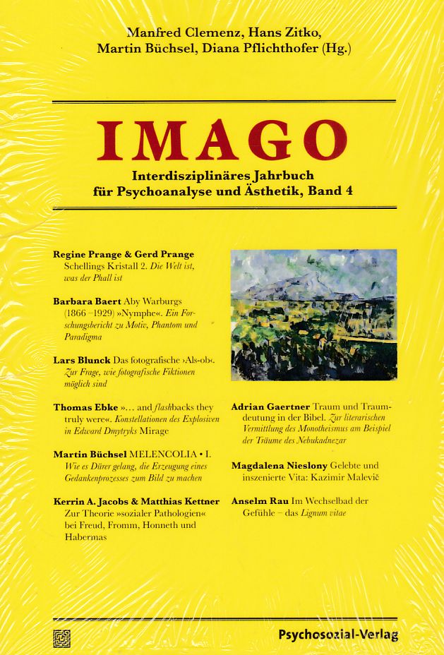 IMAGO. Interdisziplinäres Jahrbuch für Psychoanalyse und Ästhetik, Band 4. Imago. - Clemens, Manfred und Hans Zitko