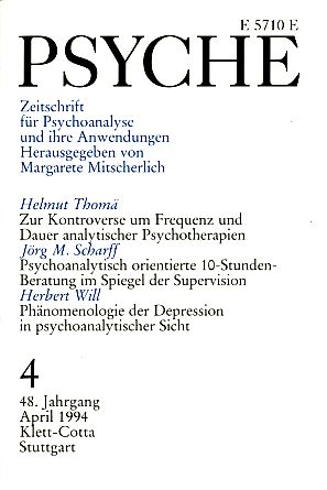 Psyche  48. Jahrgang 1994, Heft 4.