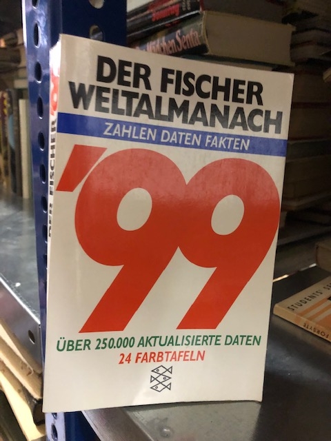 Der Fischer Weltalmanach 1999. Zahlen, Daten, Fakten. Über 250.000 aktualisierte Daten. - von Baratta, Mario