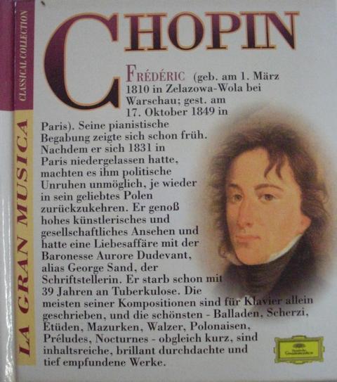 La Gran Musica. Classical Collection. Frédéric Chopin (1810 - 1849).