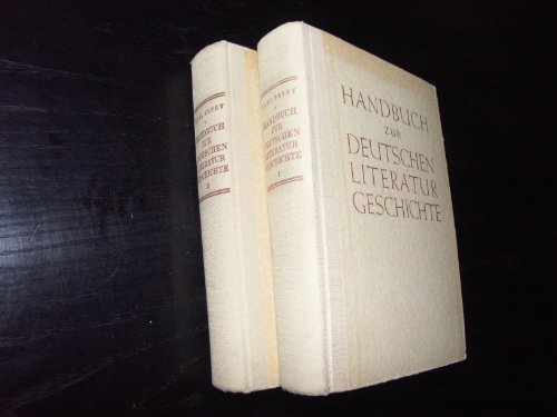 Petry, Karl   : Handbuch zur deutschen Literaturgeschichte. 2 Bde., komplett in zwei Bnden Rcken berieben, Leinen beschdigt Auflage: in zwei Bnden,