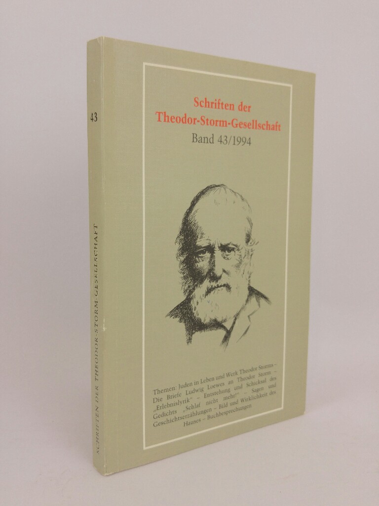 Schriften der Theodor-Storm-Gesellschaft Band 43/ 1994 1. Auflage - Laage, [Hrsg.] Karl Ernst und [Hrsg.] Gerd Eversberg