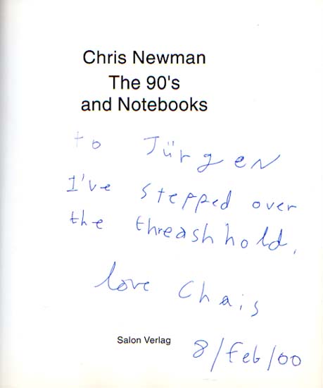 The 90`s and Notebooks. - Newman, Chris