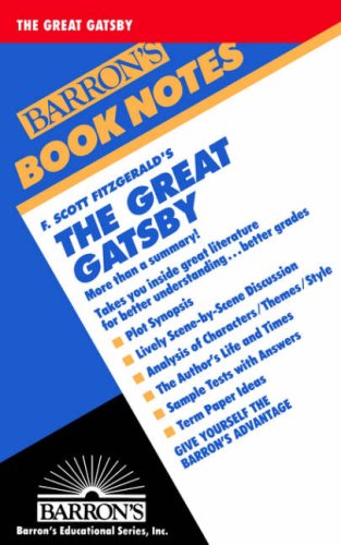 The Great Gatsby (Barron's Book Notes)  Study Guide - Abbott, Anthony S. und Edwin Abbott