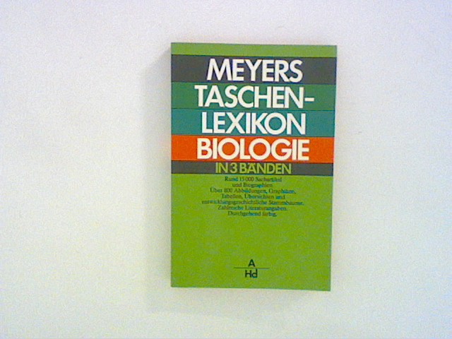 Meyers Taschenlexikon Biologie: Bd. 1 -  A - Hd Bd. 1
