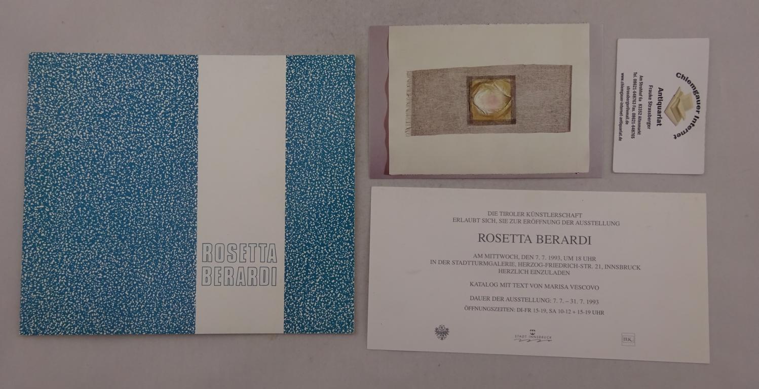Ausstellungskatalog:  Rosetta Berardi. Trama Primordiale. 