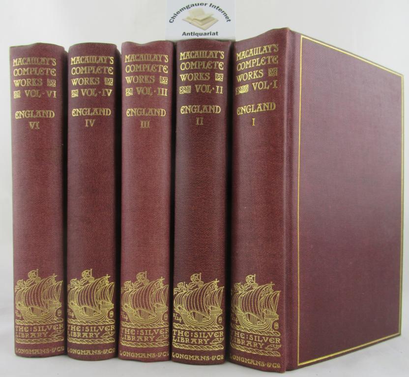 History of England. Volume 1-4 und 6 (OHNE Band 5). New impression. FÜNF Bände (von 6).
