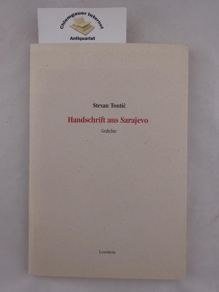 Tontic, Stevan:  Handschrift aus Sarajevo : Gedichte. 