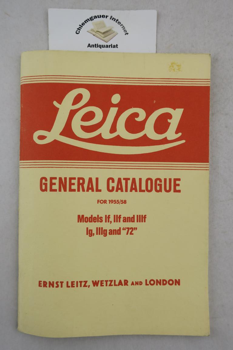 General Catalogue for the photographic trade. For 1955/58.