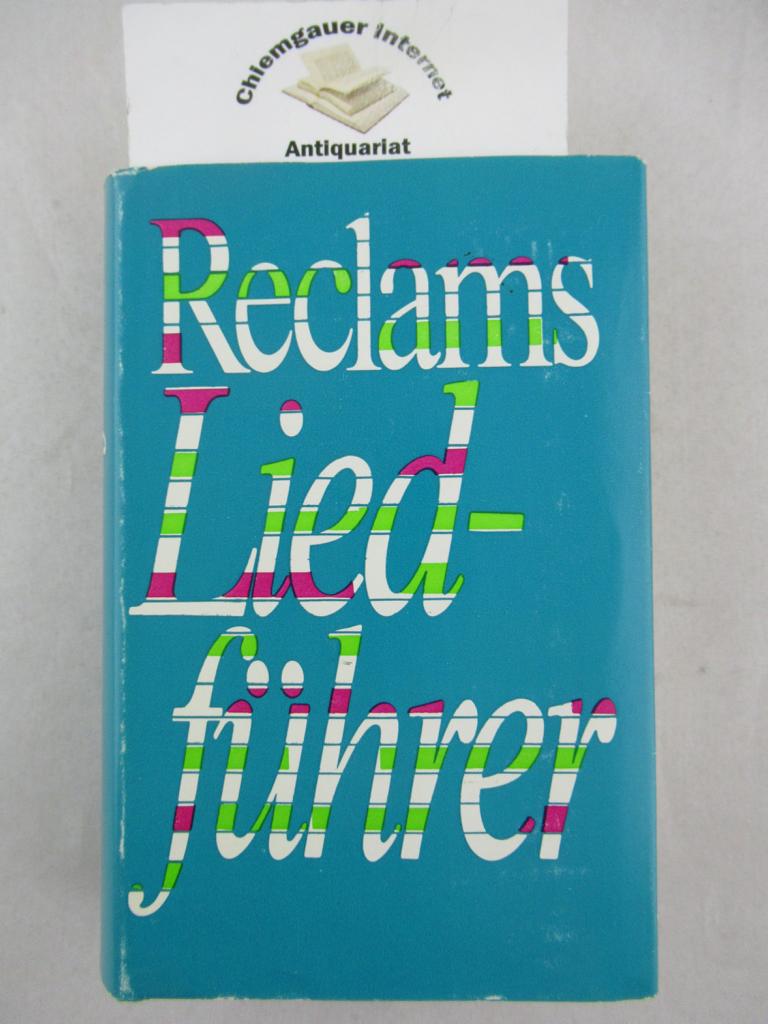 Oehlmann, Werner:  Reclams Liedfhrer. 