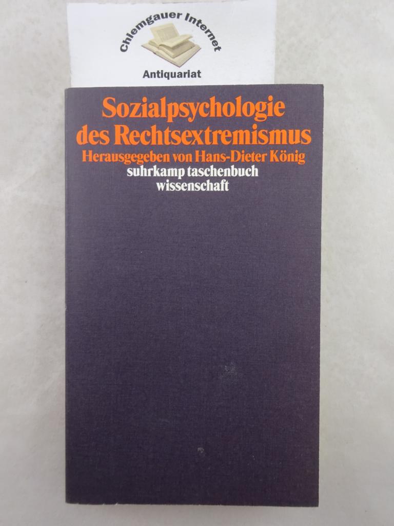 Knig, Hans-Dieter (Herausgeber):  Sozialpsychologie des Rechtsextremismus. 