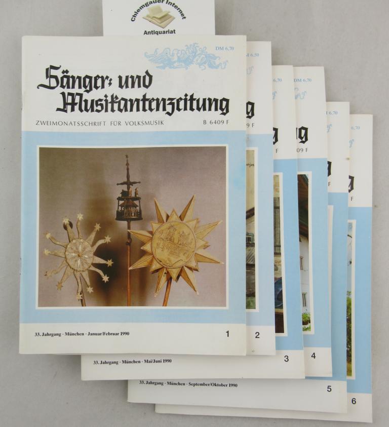 Fanderl, Wastl( Begrnder):  Snger- und Musikantenzeitung. Zweimonatsschrift fr Volksmusikpflege. 33. Jahrgang (1990). 