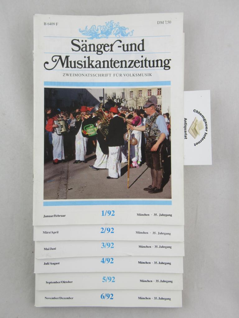 Fanderl, Wastl( Begrnder):  Snger- und Musikantenzeitung. Zweimonatsschrift fr Volksmusikpflege. 35. Jahrgang (1992). 