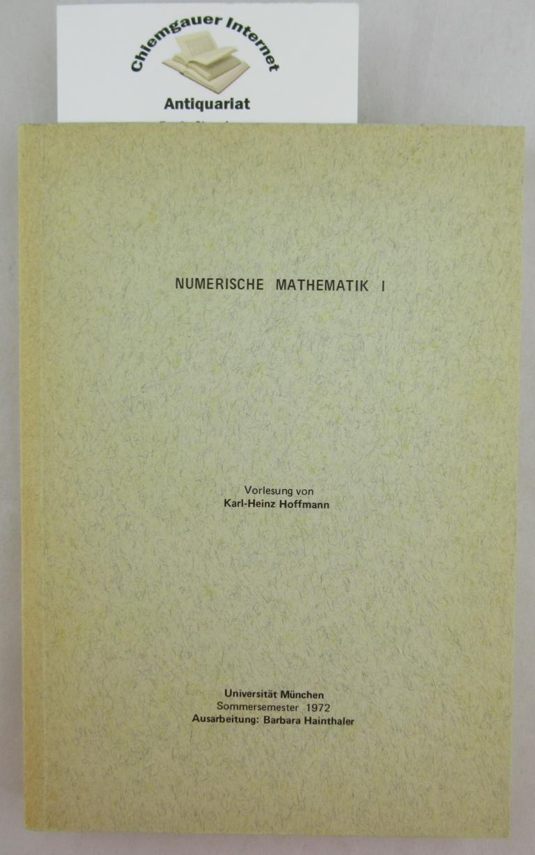 Hoffmann, Karl-Heinz:  Numerische Mathematik I 