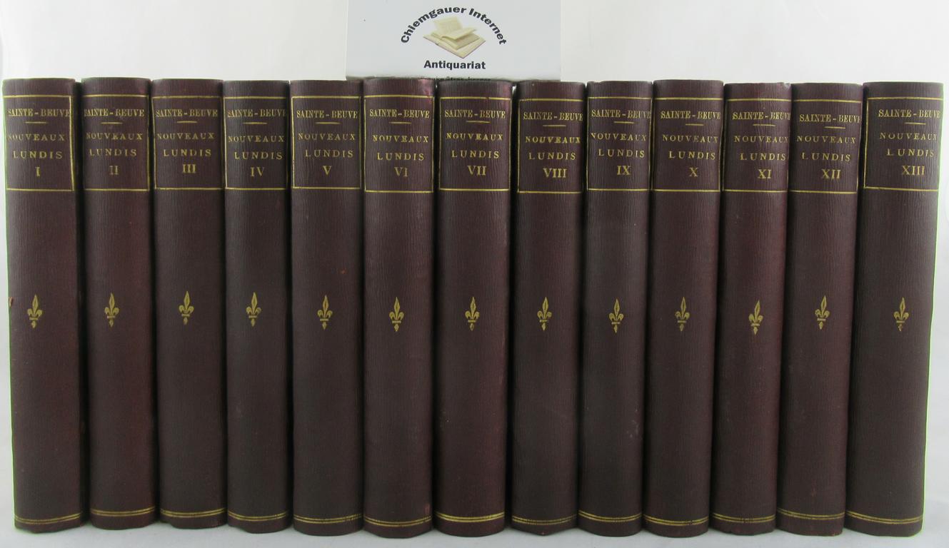 Sainte-Beuve, C. A.:  Nouveaux  Lundis. TREIZE (13) volumes. 