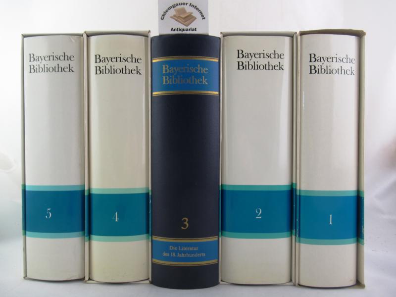 Prnbacher, Hans und Benno Hubensteiner ( Hrsg.):  Bayerische Bibliothek - Texte aus 12 Jahrhunderten.  FNF (5) Bnde. Herausgegeben von Karl Prnbacher und Benno Hubensteiner. 