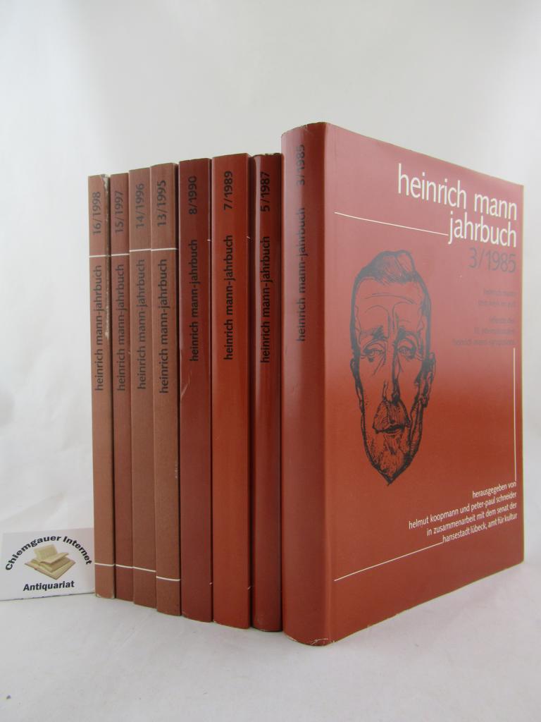 Koopmann, Helmut und Peter-Paul Schneider (Hrsg.):  Heinrich Mann-Jahrbuch  VIER  Bnde. ( Vorhanden: 13,14,15,16 ; 1995-1998 ) 