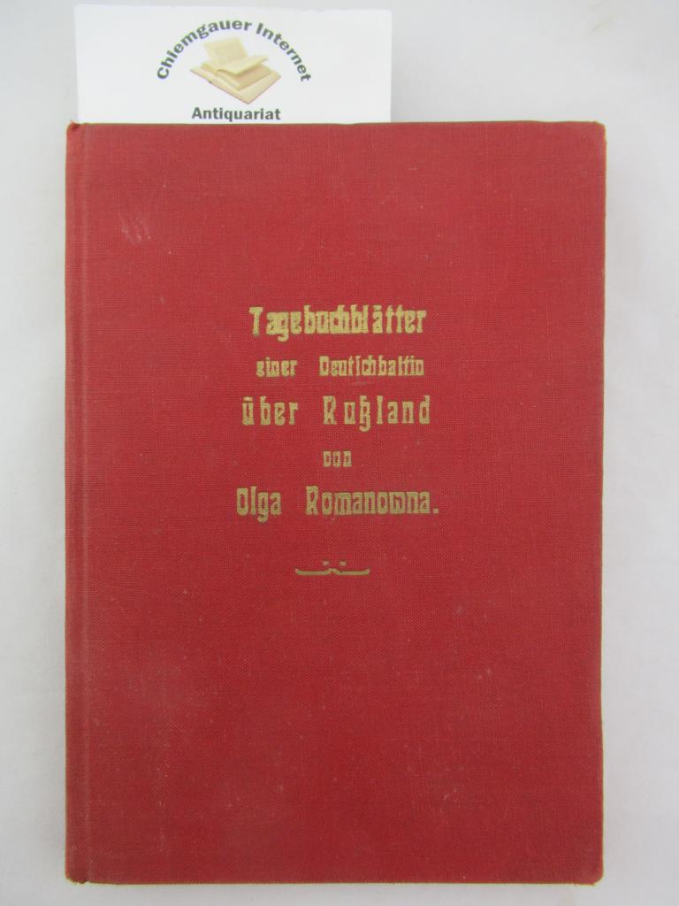 Romanowna, Olga:  Tagebuchblätter einer Deutschbaltin über Rußland, 