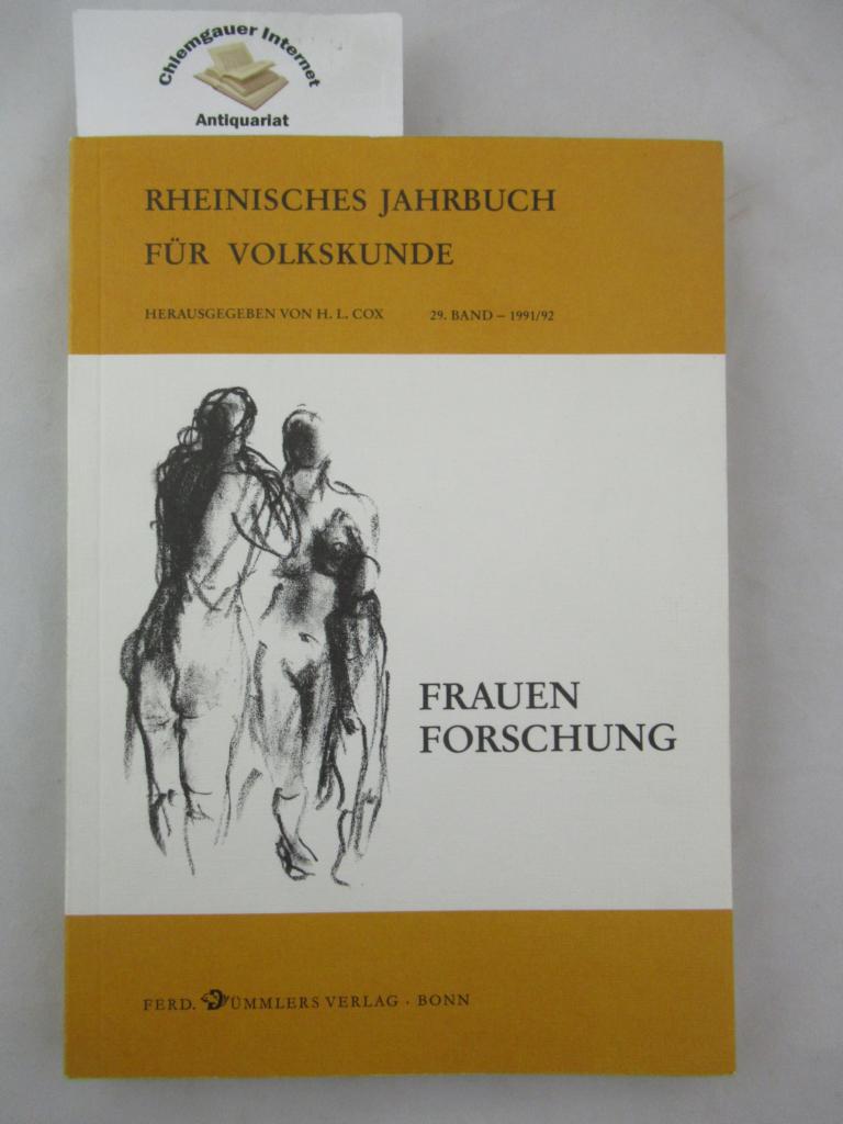 Schrutka-Rechtenstamm, Adelheid (Herausgeber):  Frauenforschung. 