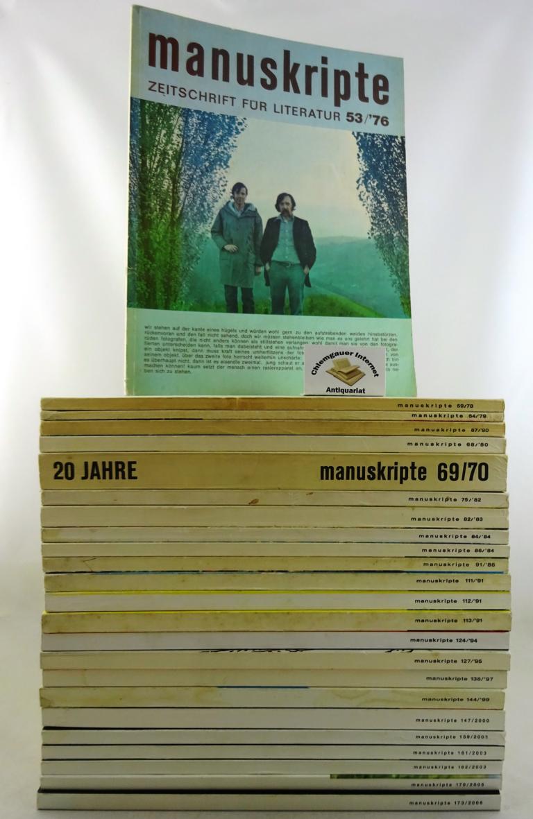 manuskripte - Zeitschrift für Literatur.  KONVOLUT / REIHE.