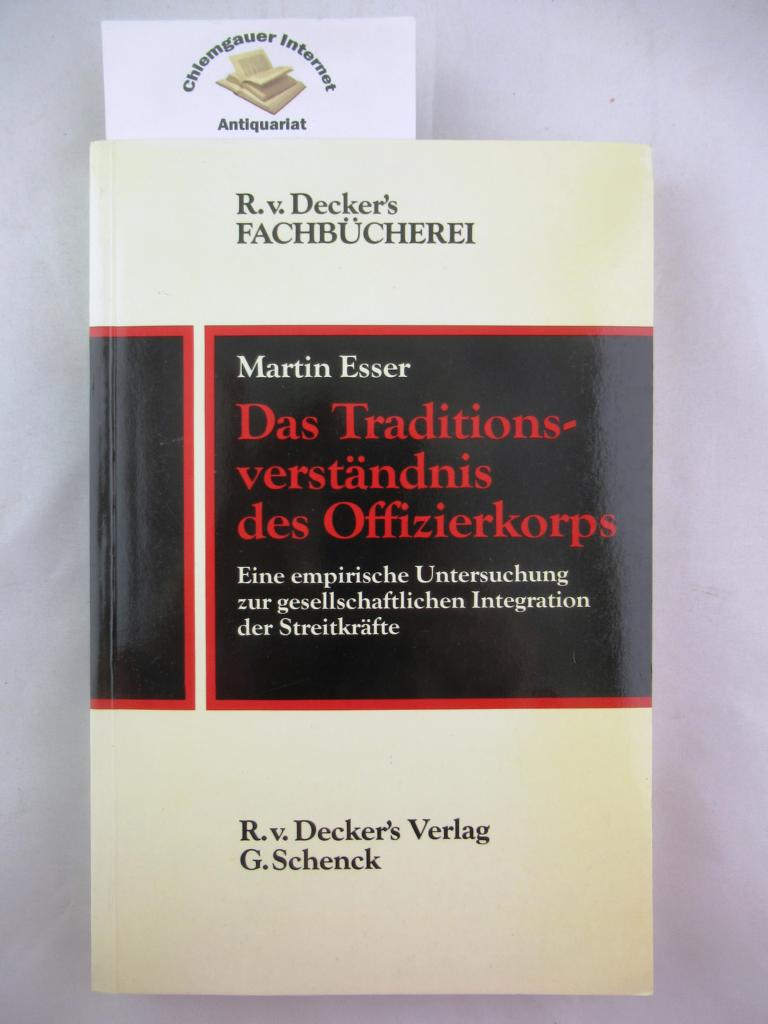 Das Traditionsverständnis des Offizierkorps : eine empirische Untersuchung zur gesellschaftlichen Integration der Streitkräfte.