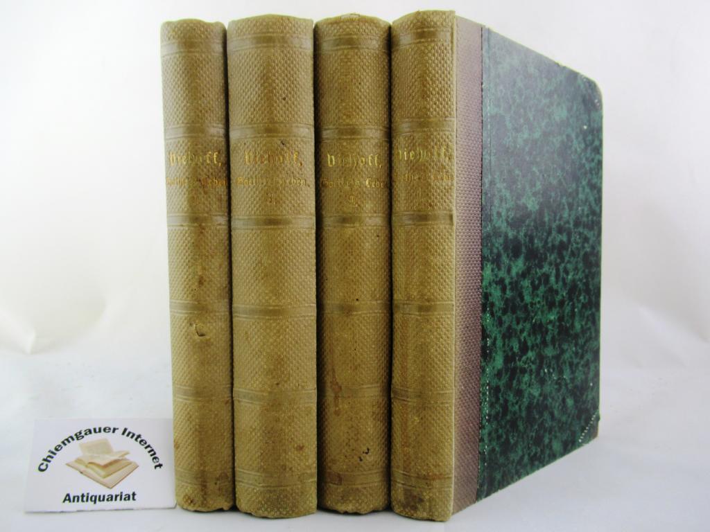 Goethe`s Leben. Dritte VERBESSERTE und vielfach BEREICHERTE Auflage in 4 (VIER) Bänden. Mit  Goethe`s Portrait) nach May`s Ölgemälde. ( 1858-1864 eerschienen)