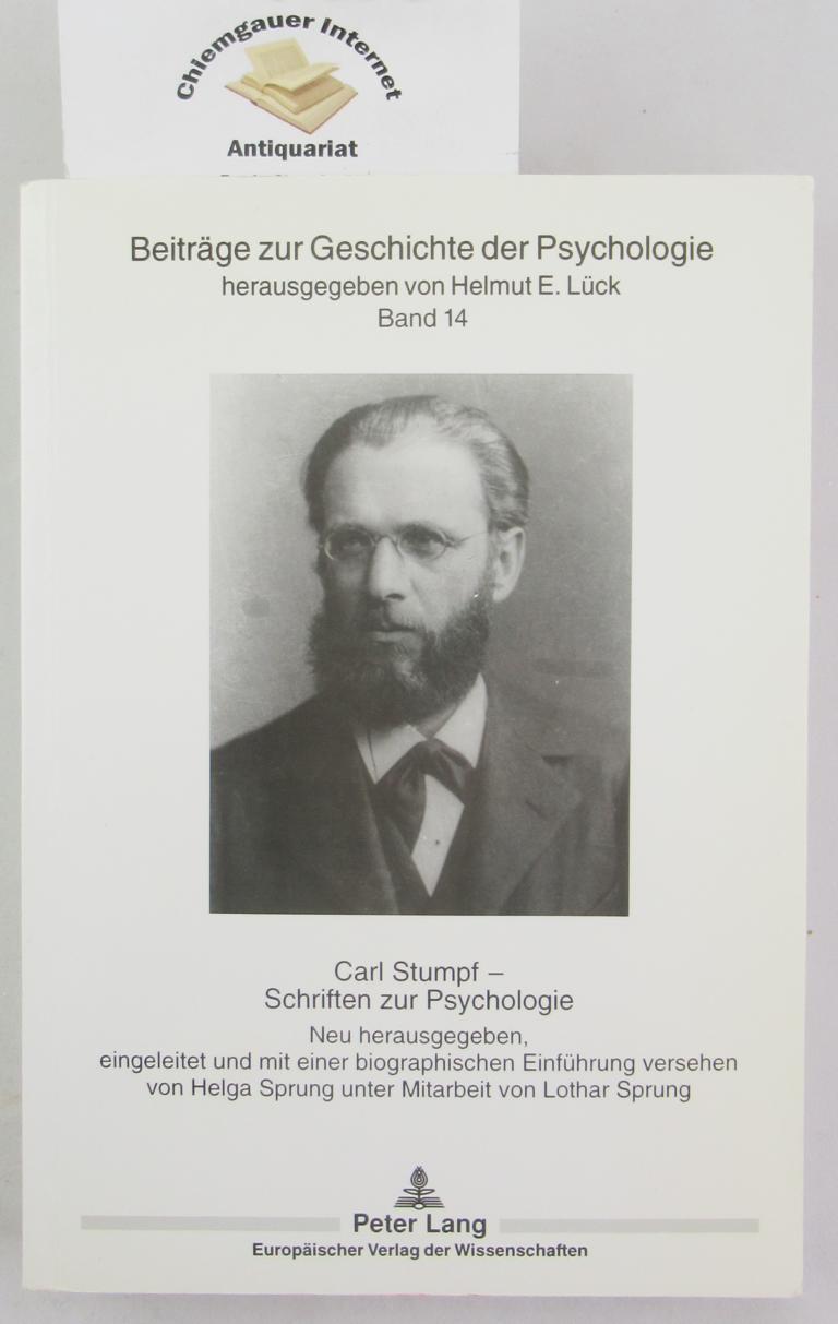 Schriften zur Psychologie.