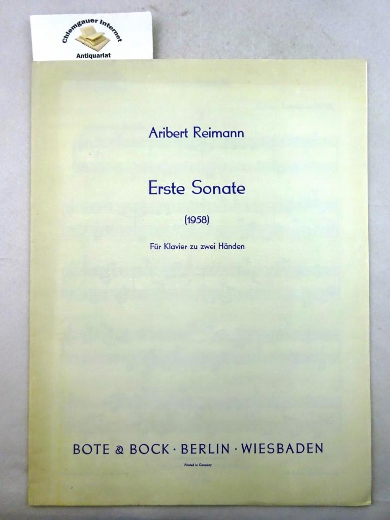 Reimann, Aribert:  Erste Sonate. (1958) Fr Klavier zu zwei Hnden. 
