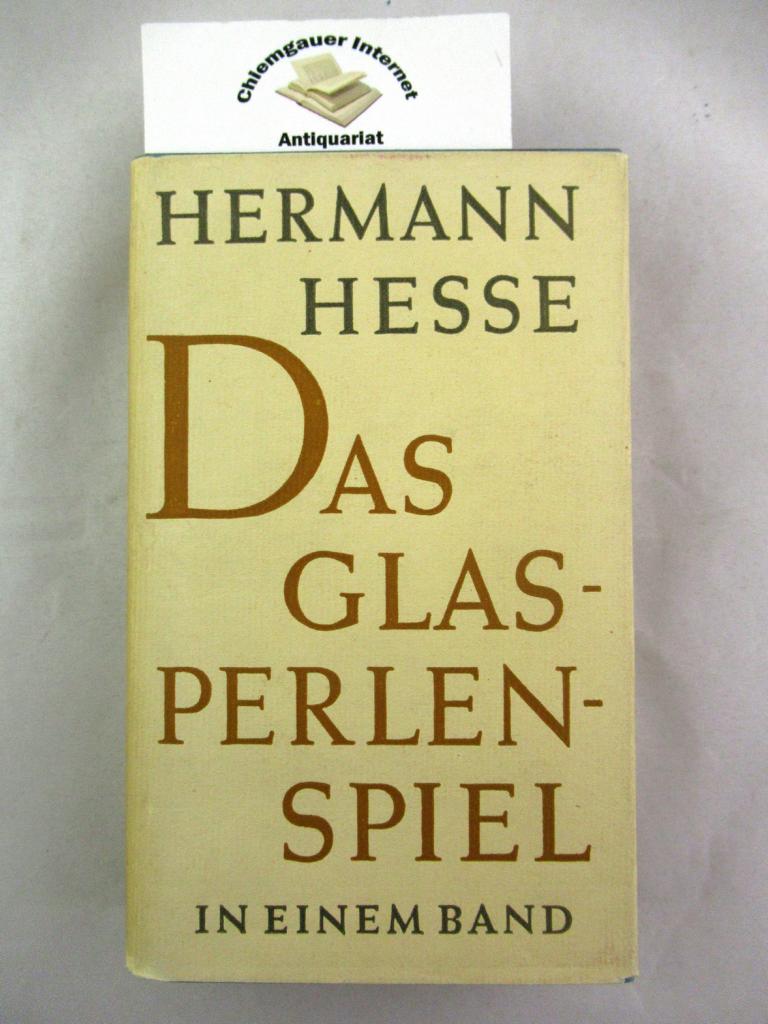 Hesse, Hermann:  Das Glasperlenspiel. 