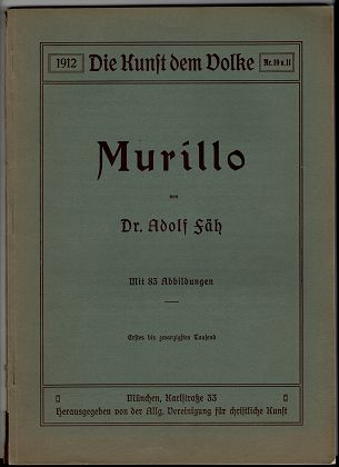 Murillo : von Adolf Fäh. Die Kunst dem Volke Nr. 10/11