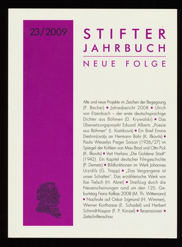 Stifter Jahrbuch : Neue Folge, Band 23 / 2009