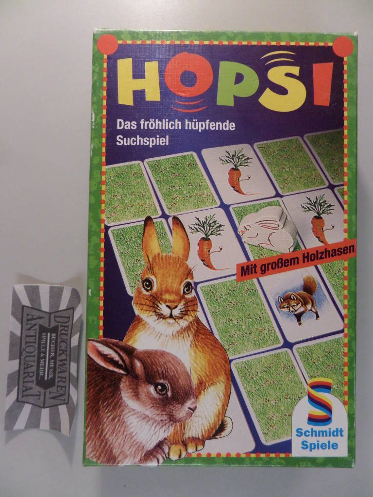 HOPSI - Das fröhliche hüpfende Suchspiel. ACHTUNG! FÜR KINDER UNTER 3 JAHREN NICHT GEEIGNET!