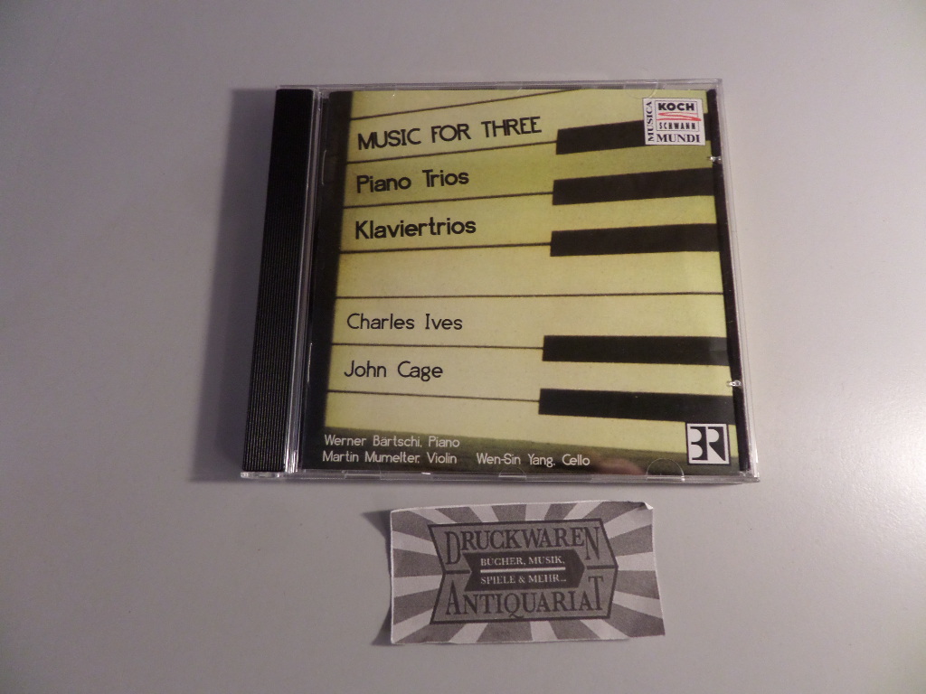 Ives: Klaviertrio / Cage: Music for three [Audio-CD].