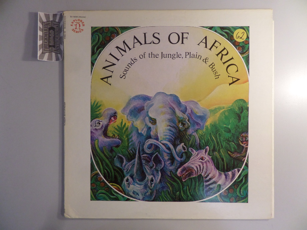 Animals of Africa : Sounds of the Jungle, Plain & Bush [Vinyl, LP, H-72056]. Explorer Series. Stereo.