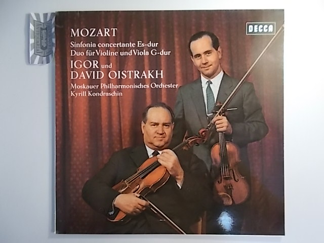 Mozart : Sinfonia Concertante KV 364 & Duo für Viola und Violine KV 423 [Vinyl, LP, SXL 6088].