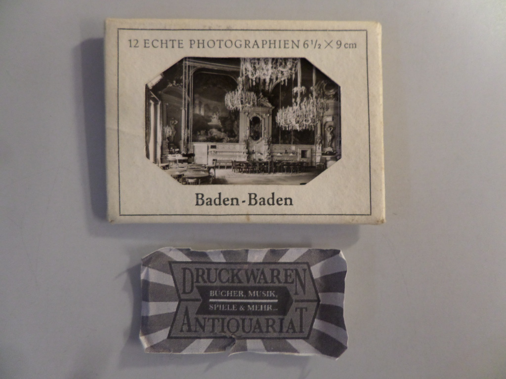 12 echte Photographien 6 1/2 x 9 cm. Baden-Baden.