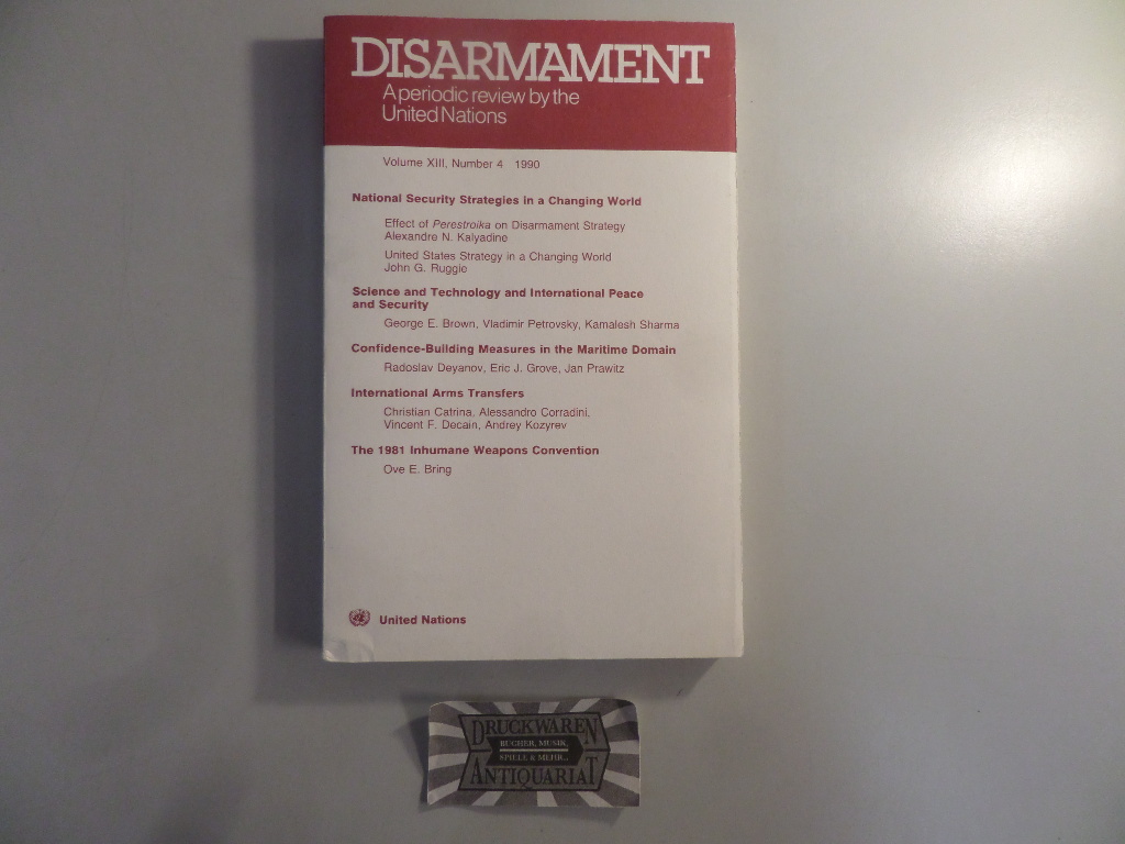 Disarmament. A periodic review by the United Nations. Volume XIII, Number 4, 1990.