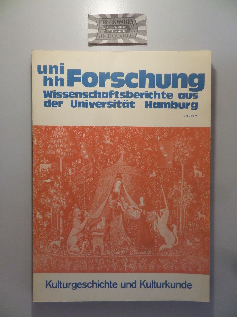 Uni hh Forschung 8: Kulturgeschichte und Kulturkunde.