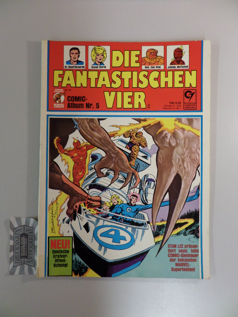 Lee, Stan und u.a.: Die Fantastischen Vier. Comic-Album Nr.5. Deutsche Erstveröffentlichung.