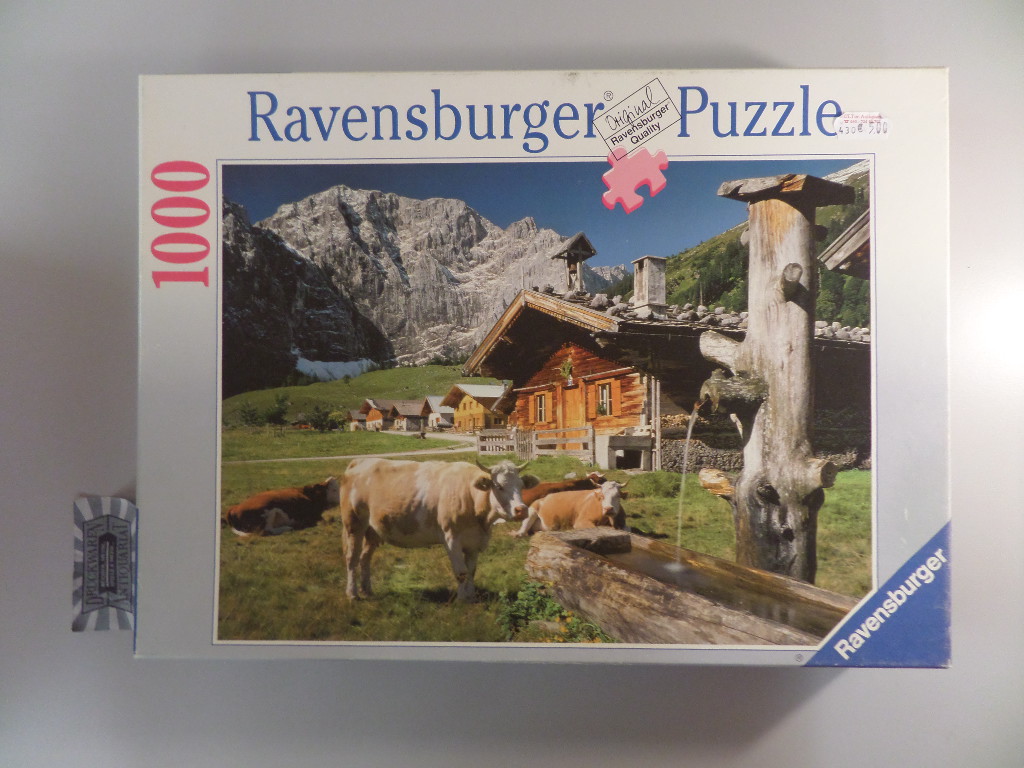 Ravensburger 15742 - Engalpe gegen Karwendelgebirge [1000 TeilePuzzle]. ACHTUNG! FÜR KINDER UNTER 3 JAHREN NICHT GEEIGNET!