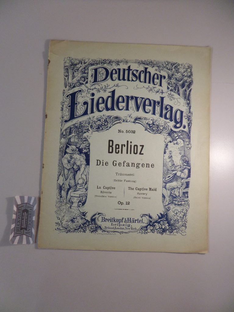 Aus der Reihe - Gesänge mit Pianofortebegleitung (Serie VII) : Op. 12 : Die Gefangene - Träumerei. D.L.V. 5032.
