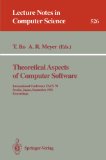 Theoretical Aspects of Computer Software: I - Ito and Meyer