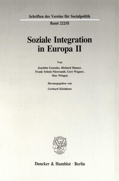 Soziale Integration in Europa II. - Kleinhenz, Gerhard