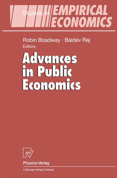 Advances in Public Economics (Studies in Empirical Economics)  2000 - Boadway, Robin and Baldev Raj
