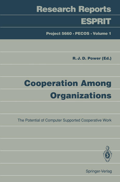 Cooperation Among Organizations. The Potential of Computer Supported Cooperative Work (Scripts in Inorganic and Organometallic Chemistry) The Potential of Computer Supported Cooperative Work - Power, Richard J.D.