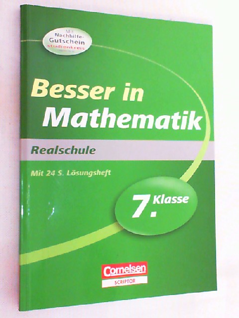 Besser in Mathematik; Teil: Realschule. ( ohne Lösungsheft/Gutschein )  1. Aufl. - Kreusch, Jochen und Martin Liepach