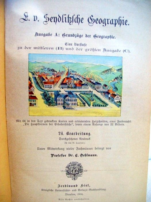 Oehlmann, E.:  E. v. Sendlitzsche Geographie. 