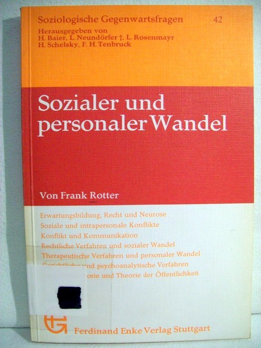 Rotter, Frank:  Sozialer und personaler Wandel. 